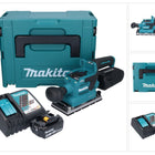 Makita DBO 381 RF1JU Akumulatorowa szlifierka oscylacyjna 18 V 93 x 185 mm bezszczotkowa + 1x akumulator 3,0 Ah + ładowarka + Makpac