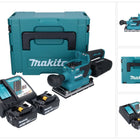 Makita DBO 381 RFJU Akumulatorowa szlifierka oscylacyjna 18 V 93 x 185 mm bezszczotkowa + 2x akumulator 3,0 Ah + ładowarka + Makpac