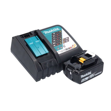 Makita DBO 381 RT1JU Akumulatorowa szlifierka oscylacyjna 18 V 93 x 185 mm bezszczotkowa + 1x akumulator 5,0 Ah + ładowarka + Makpac