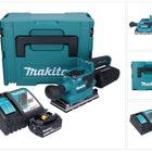 Makita DBO 381 RT1JU Akumulatorowa szlifierka oscylacyjna 18 V 93 x 185 mm bezszczotkowa + 1x akumulator 5,0 Ah + ładowarka + Makpac