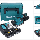 Makita DBO 381 RTJU Akumulatorowa szlifierka oscylacyjna 18 V 93 x 185 mm bezszczotkowa + 2x akumulator 5,0 Ah + ładowarka + Makpac