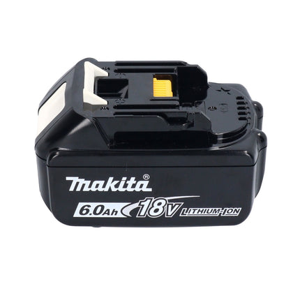 Makita DBO 381 G1JU Akumulatorowa szlifierka oscylacyjna 18 V 93 x 185 mm bezszczotkowa + 1x akumulator 6,0 Ah + Makpac - bez ładowarki