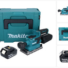 Makita DBO 381 G1JU Akumulatorowa szlifierka oscylacyjna 18 V 93 x 185 mm bezszczotkowa + 1x akumulator 6,0 Ah + Makpac - bez ładowarki