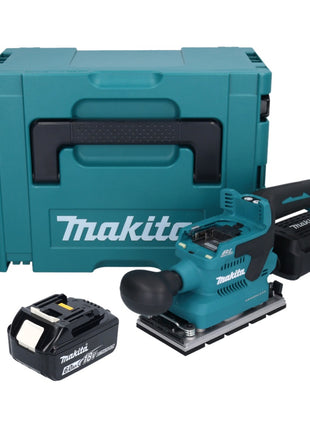 Makita DBO 381 G1JU Akumulatorowa szlifierka oscylacyjna 18 V 93 x 185 mm bezszczotkowa + 1x akumulator 6,0 Ah + Makpac - bez ładowarki