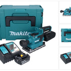 Makita DBO 381 RG1JU Akumulatorowa szlifierka oscylacyjna 18 V 93 x 185 mm bezszczotkowa + 1x akumulator 6,0 Ah + ładowarka + Makpac