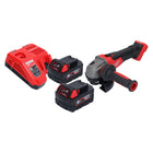 Milwaukee M18 FSAG125X-502 Akumulatorowa szlifierka kątowa 18 V 125 mm bezszczotkowa + 2x akumulator 5,0 Ah + ładowarka