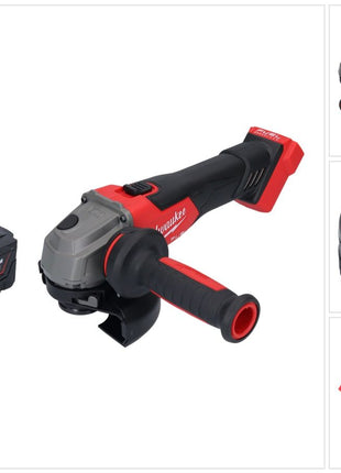 Meuleuse d'angle sur batterie Milwaukee M18 FSAG125X-601 18 V 125 mm sans balais + 1x batterie 6,0 Ah - sans chargeur