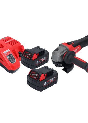 Milwaukee M18 FSAG125X-602 Akku Winkelschleifer 18 V 125 mm Brushless + 2x Akku 6,0 Ah + Ladegerät