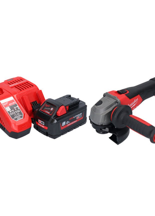 Amoladora angular a batería Milwaukee M18 FSAG125X-801 18 V 125 mm sin escobillas + 1x batería 8,0 Ah + cargador