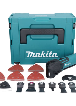 Makita TM 3010 CX3J Multifunktionswerkzeug 320 W OIS / Starlock + 59 tlg. Zubehör Set + Makpac