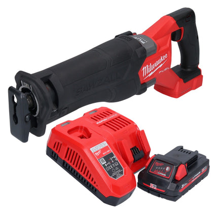 Milwaukee M18 FSZ-301 akumulatorowa pilarka szablasta 18 V bezszczotkowa + 1x akumulator 3,0 Ah + ładowarka