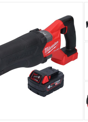 Milwaukee M18 FSZ-401 akumulatorowa pilarka szablasta 18 V bezszczotkowa + 1x akumulator 4,0 Ah - bez ładowarki