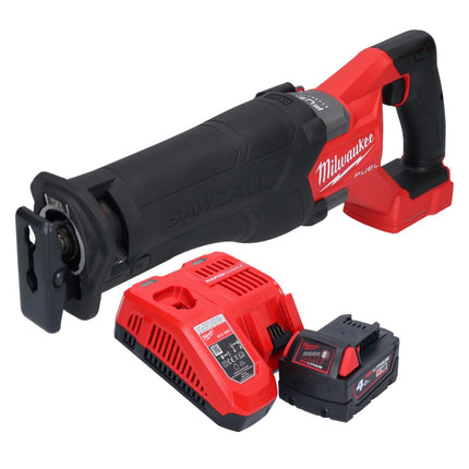 Milwaukee M18 FSZ-401 akumulatorowa pilarka szablasta 18 V bezszczotkowa + 1x akumulator 4,0 Ah + ładowarka