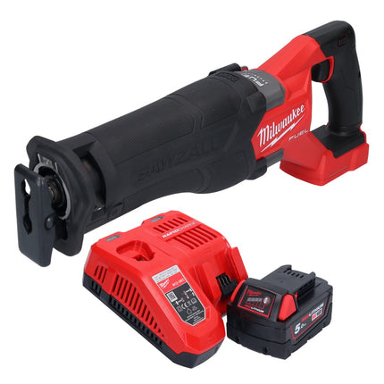 Milwaukee M18 FSZ-501 akumulatorowa pilarka szablasta 18 V bezszczotkowa + 1x akumulator 5,0 Ah + ładowarka