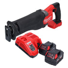 Milwaukee M18 FSZ-502 akumulatorowa pilarka szablasta 18 V bezszczotkowa + 2x akumulator 5,0 Ah + ładowarka