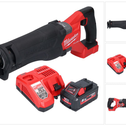 Milwaukee M18 FSZ-551 akumulatorowa pilarka szablasta 18 V bezszczotkowa + 1x akumulator 5,5 Ah + ładowarka