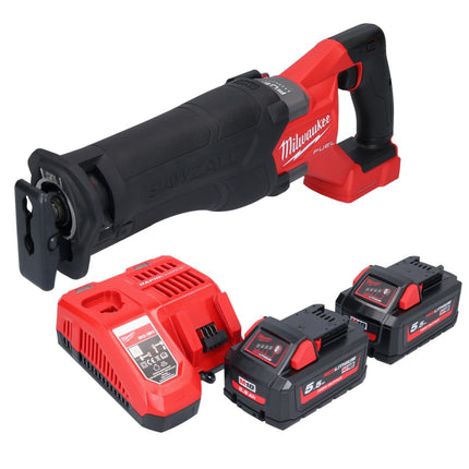 Milwaukee M18 FSZ-552 akumulatorowa pilarka szablasta 18 V bezszczotkowa + 2x akumulator 5,5 Ah + ładowarka