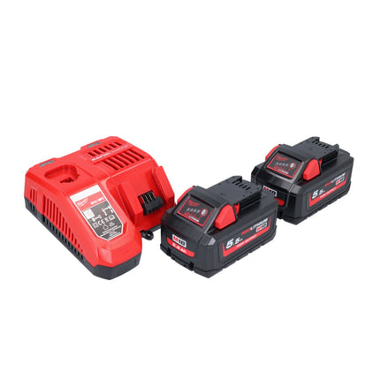 Milwaukee M18 FSZ-552 akumulatorowa pilarka szablasta 18 V bezszczotkowa + 2x akumulator 5,5 Ah + ładowarka