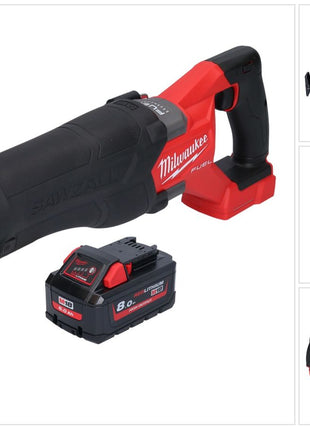 Milwaukee M18 FSZ-801 Akku Recipro Säbelsäge 18 V Brushless + 1x Akku 8,0 Ah - ohne Ladegerät