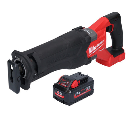 Milwaukee M18 FSZ-801 akumulatorowa pilarka szablasta 18 V bezszczotkowa + 1x akumulator 8,0 Ah - bez ładowarki