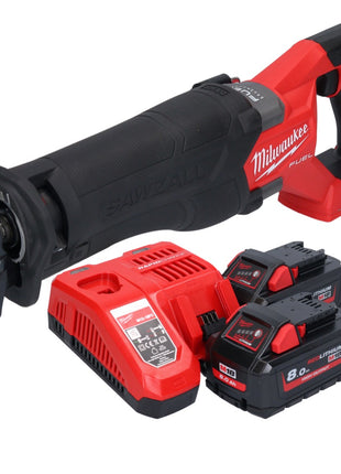 Milwaukee M18 FSZ-802 Akku Recipro Säbelsäge 18 V Brushless + 2x Akku 8,0 Ah + Ladegerät