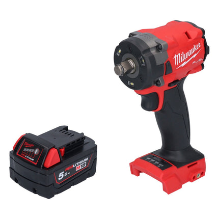 Milwaukee M18 FIW2F12-501 akumulatorowy klucz udarowy 18 V 339 Nm 1/2" bezszczotkowy + 1x akumulator 5,0 Ah - bez ładowarki