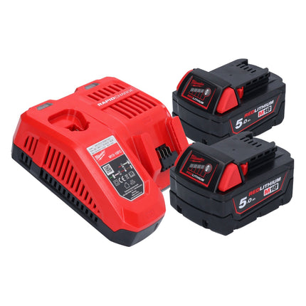 Milwaukee M18 FIW2F12-502 Akumulatorowy klucz udarowy 18 V 339 Nm 1/2" bezszczotkowy + 2x akumulator 5,0 Ah + ładowarka
