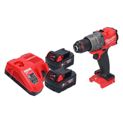Milwaukee M18 FPD3-502 akumulatorowa wiertarko-wkrętarka udarowa 18 V 158 Nm bezszczotkowa + 2x akumulator 5,0 Ah + ładowarka