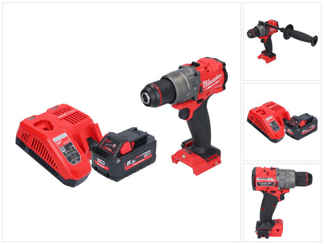 Milwaukee M18 FPD3-551 akumulatorowa wiertarka udarowa 18 V 158 Nm bezszczotkowa + 1x akumulator 5,5 Ah + ładowarka