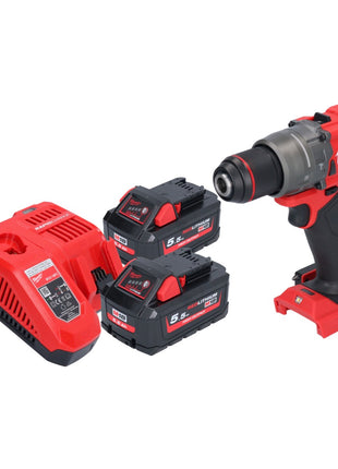 Milwaukee M18 FPD3-552 akumulatorowa wiertarko-wkrętarka udarowa 18 V 158 Nm bezszczotkowa + 2x akumulator 5,5 Ah + ładowarka