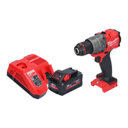 Milwaukee M18 FPD3-801 akumulatorowa wiertarko-wkrętarka udarowa 18 V 158 Nm bezszczotkowa + 1x akumulator 8,0 Ah + ładowarka