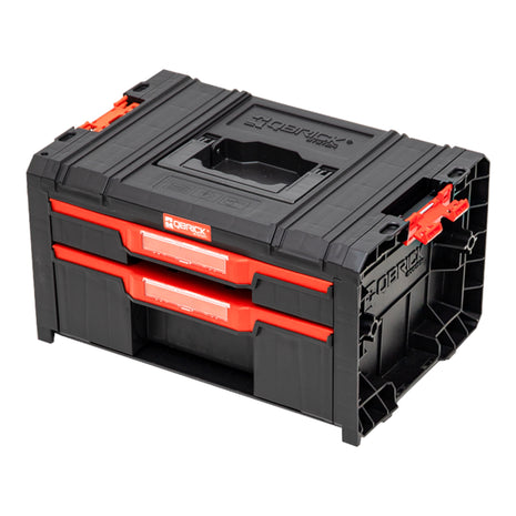 Qbrick System PRO Drawer 2 Toolbox 2.0 Expert empilable 450 x 310 x 244 mm 4,5 l 9,5 l IP54 avec deux tiroirs 10 inlays et 6 séparateurs