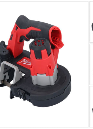 Milwaukee M12 BS-0 Scie à ruban sans fil 12 V 41 x 41 mm Solo ( 4933431310 ) - sans batterie, sans chargeur