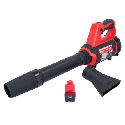 Milwaukee M12 BBL-201 akumulatorowa dmuchawa 12 V + 1x akumulator 2,0 Ah - bez ładowarki