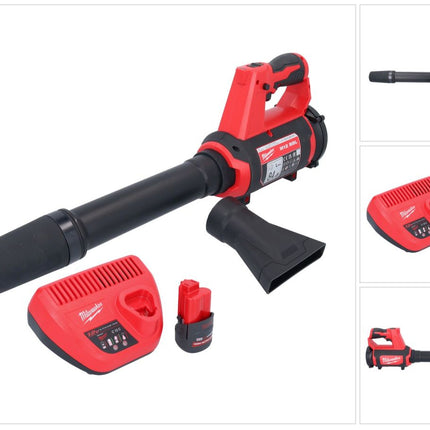 Milwaukee M12 BBL-251 akumulatorowa dmuchawa 12 V + 1x akumulator 2,5 Ah + ładowarka