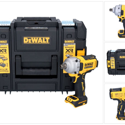 Akumulatorowy klucz udarowy DeWalt DCF 892 NT 18 V 813 Nm 1/2" bezszczotkowy + TSTAK - bez akumulatora, bez ładowarki