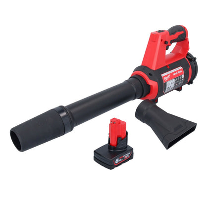 Milwaukee M12 BBL-601 akumulatorowa dmuchawa 12 V + 1x akumulator 6,0 Ah - bez ładowarki