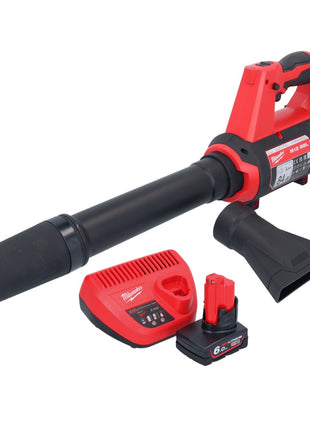 Milwaukee M12 BBL-601 Akku Gebläse 12 V + 1x Akku 6,0 Ah + Ladegerät