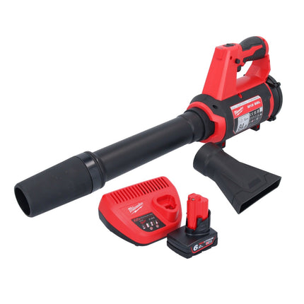 Milwaukee M12 BBL-601 akumulatorowa dmuchawa 12 V + 1x akumulator 6,0 Ah + ładowarka