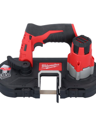 Sierra de cinta a batería Milwaukee M12 BS-201 12 V 41 x 41 mm + 1x batería 2,0 Ah + cargador