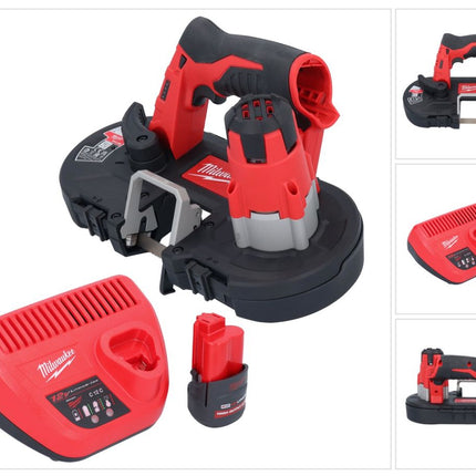 Milwaukee M12 BS-251 Akku Bandsäge 12 V 41 x 41 mm + 1x Akku 2,5 Ah + Ladegerät