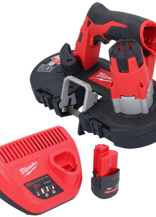 Milwaukee M12 BS-251 Akku Bandsäge 12 V 41 x 41 mm + 1x Akku 2,5 Ah + Ladegerät