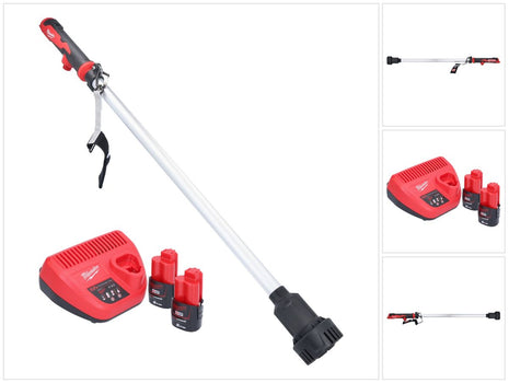 Milwaukee M12 BSWP-202 Akku Transferpumpe 12 V 34 l/min + 2x Akku 2,0 Ah + Ladegerät