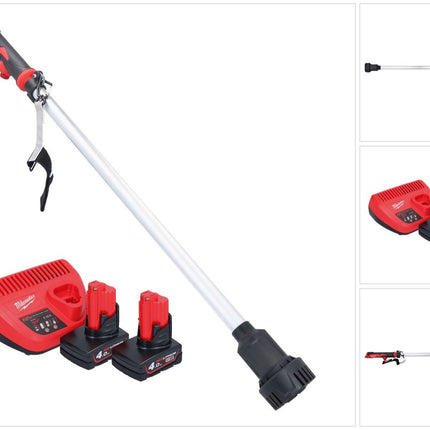 Milwaukee M12 BSWP-402 Akku Transferpumpe 12 V 34 l/min + 2x Akku 4,0 Ah + Ladegerät