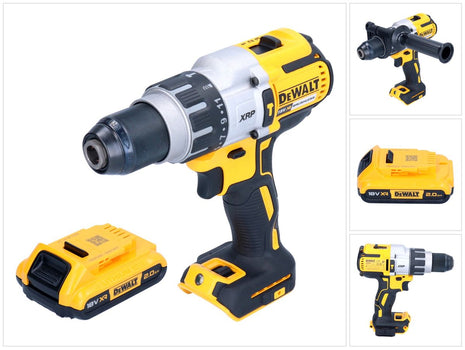 DeWalt DCD 996 N Akku Schlagbohrschrauber 18 V 95 Nm Brushless + 1x Akku 2,0 Ah - ohne Ladegerät