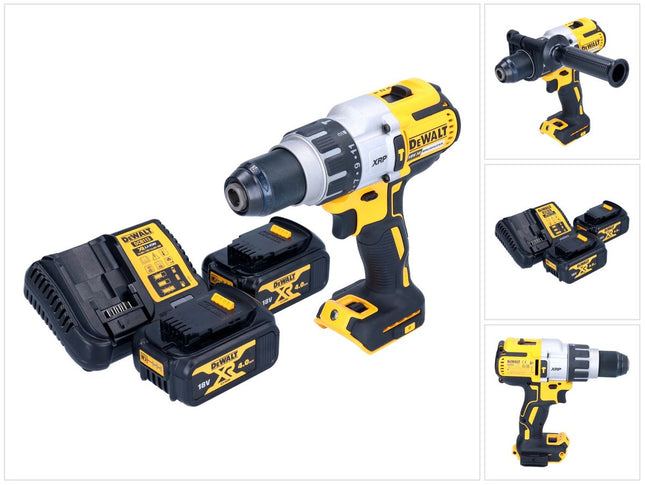 DeWalt DCD 996 M2 akumulatorowa wiertarko-wkrętarka udarowa 18 V 95 Nm bezszczotkowa + 2x akumulator 4,0 Ah + ładowarka