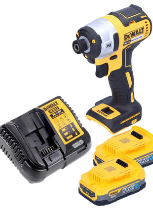 DeWalt DCF 887 E2 Clé à choc sans fil 18 V 205 Nm 1/4'' Brushless + 2x batterie 1,7 Ah + chargeur