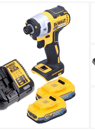 DeWalt DCF 887 E2 Clé à choc sans fil 18 V 205 Nm 1/4'' Brushless + 2x batterie 1,7 Ah + chargeur