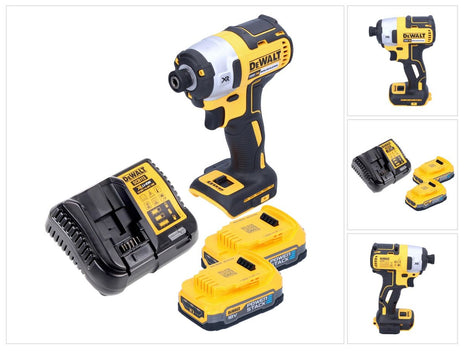 Akumulatorowy klucz udarowy DeWalt DCF 887 E2 18 V 205 Nm 1/4" bezszczotkowy + 2x akumulator 1,7 Ah + ładowarka