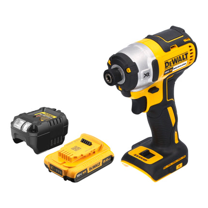 Akumulatorowy klucz udarowy DeWalt DCF 887 D1 18 V 205 Nm 1/4" bezszczotkowy + 1x akumulator 2,0 Ah + ładowarka